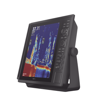 Pantalla Náutica GPSMAP 15" / Resolución XGA 1024x768 / Dual-Frequency Sonar 50/200 kHz / CHIRP Sonar Built-in / ClearVü y SideVü / Compatible con NMEA 2000 y 0183 / 2 Ranuras SD / IP26/IP27