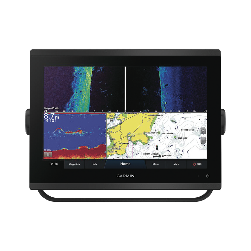 10-02367-02 GPSMAP® 1223xsv / Pantalla Táctil WXGA 12.1 / Resolución 1280x800 / GPS-GLONASS-Galileo / Compatible con NMEA 2000 y 0183 / Sonda CHIRP Integrada / ClearVü y SideVü / IPX7 / Alimentación 10-32 Vdc