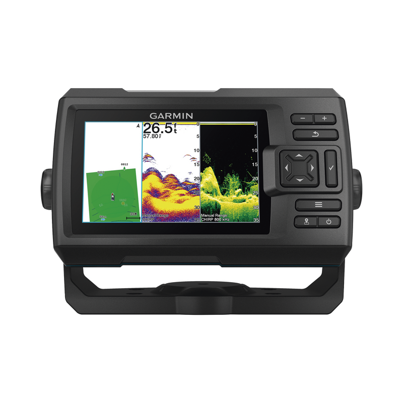 10-02551-01 Fishfinder STRIKER? Vivid 5cv / Pantalla WVGA a Color 5.0 / Resolución 800x480 píxeles / Receptor GPS Integrado / Sonda Tradicional Frecuencia Dual / ClearVü / Potencia de Transmisión 500 W (RMS) / IPX7 / Quickdraw Co