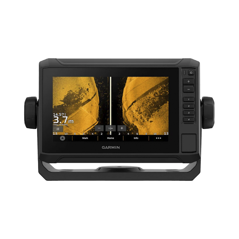 10-02683-00 Plotter de Navegación ECHOMAP? UHD2 de 7 / Pantalla Táctil WVGA 7 / GPS Multibanda y Multiconstelación / Compatible con AIS y DSC / Sonda CHIRP Integrada / ClearVü y SideVü / Resistencia al Agua IPX7 / Cone