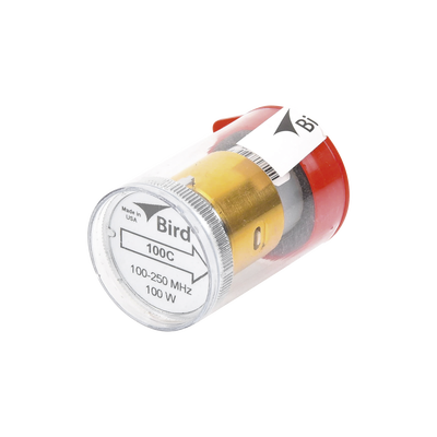 Elemento de 100 Watt en Línea 7/8" para Wattmetro BIRD 43 en Rango de Frecuencia de 100 a 250 MHz.