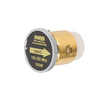 100C Elemento de 100 Watt en Línea 7/8 para Wattmetro BIRD 43 en Rango de Frecuencia de 100 a 250 MHz. - Toer