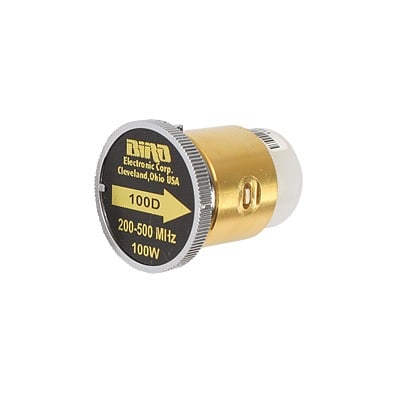 100D Elemento de 100 Watt en Línea 7/8 para Wattmetro BIRD 43 en Rango de Frecuencia de 200 a 500 MHz. - Toer