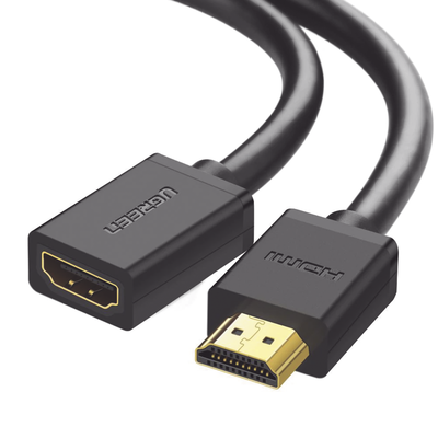 Cable extensor HDMI de 1 M / 4K@60Hz / 3D / HDR /  Macho a Hembra / Núcleo de cobre estañado / Transmisión estable. - Toer