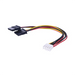 Cable Doble de Corriente SATA / Compatible con DVR´s epcom y HIKVISION / 15 cm de Longitud - Toer