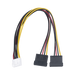 Cable Doble de Corriente SATA / Compatible con DVR's epcom / HIKVISION / 25 cms de Longitud - Toer