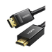 Cable DP Macho a HDMI Macho / Longitud 1.50 m / Soporta 4K@30Hz / Soporta 3D / Cobre Estañado 28AWG / Blindaje interno múltiple / Transmisión Unidireccional / Botón de Liberación / Chip de Última Generación - Toer