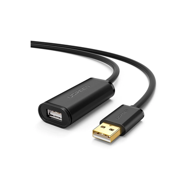 Cable de Extensión Activo USB 2.0 / 5 Metros / Macho-Hembra / Booster individual FE1.1S incorporado / Velocidad de hasta 480 Mbps / Ideal para impresoras, consolas , Webcam, etc. - Toer