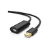 Cable de Extensión Activo USB 2.0 / 5 Metros / Macho-Hembra / Booster individual FE1.1S incorporado / Velocidad de hasta 480 Mbps / Ideal para impresoras, consolas , Webcam, etc. - Toer