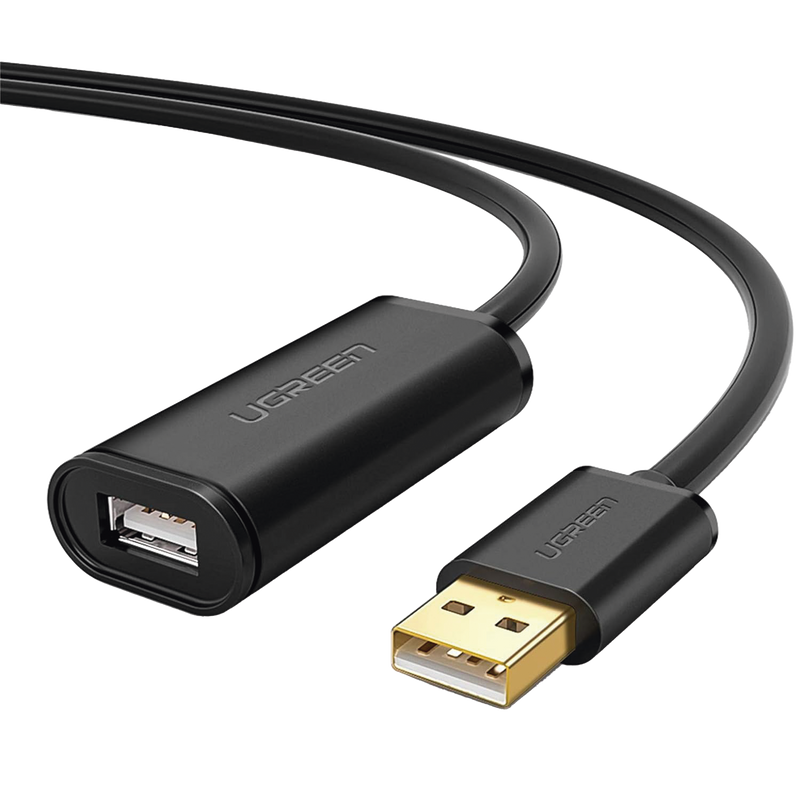 10326 Cable de Extensión Activo USB 2.0 / 30 Metros / Macho-Hembra / Booster individual FE1.1S incorporado / Velocidad de hasta 480 Mbps / Ideal para impresoras, consolas , Webcam, etc.