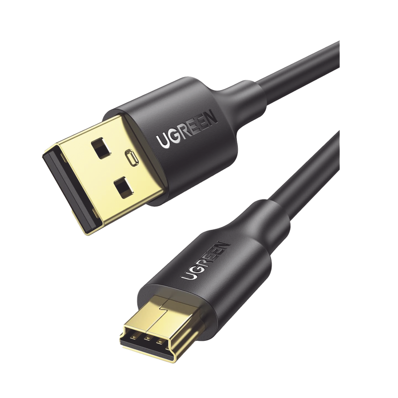 10355 Cable USB-A 2.0 a Mini USB | 1m | Cable de Datos y Alimentación | 480Mps | Chip Inteligente | PVC | Para Discos Duros HDD o SSD, Go-Pro Hero, Mando de PS3, Cámaras Digitales, Reproductores MP3, MP4, etc.