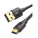 Cable USB-A 2.0 a Mini USB | 1m | Cable de Datos y Alimentación | 480Mps | Chip Inteligente | PVC | Para Discos Duros HDD o SSD, Go-Pro Hero, Mando de PS3, Cámaras Digitales, Reproductores MP3, MP4, etc. - Toer