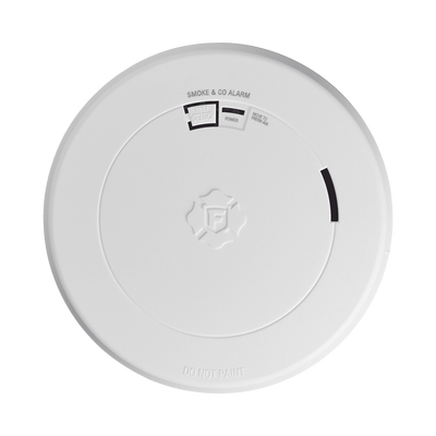 Detector Combo de Humo/CO, Autónomo, Batería Sellada de Litio de 10 años, No Requiere Panel, Diseño Ultra Delgado, No Requiere Cableado