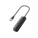 HUB USB-A 3.0 4 en 1 | 4 Puertos USB-A 3.0 (5Gbps) | Cable de 25 cm | Indicador Led | Ideal para Transferencia de Datos | Entrada USB-C para alimentar equipos de mayor consumo como discos duros | Color Negro. - Toer