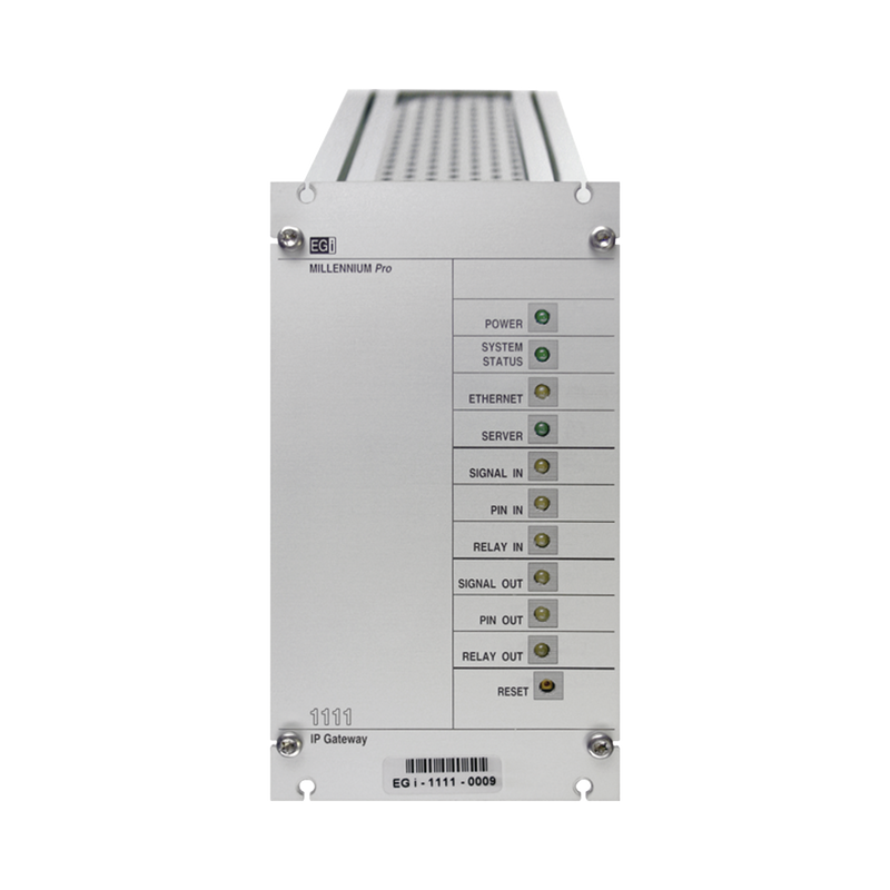 1111EGI Interfaz Millennium IP para gestión de avisos y música por redes Ethernet por Streaming