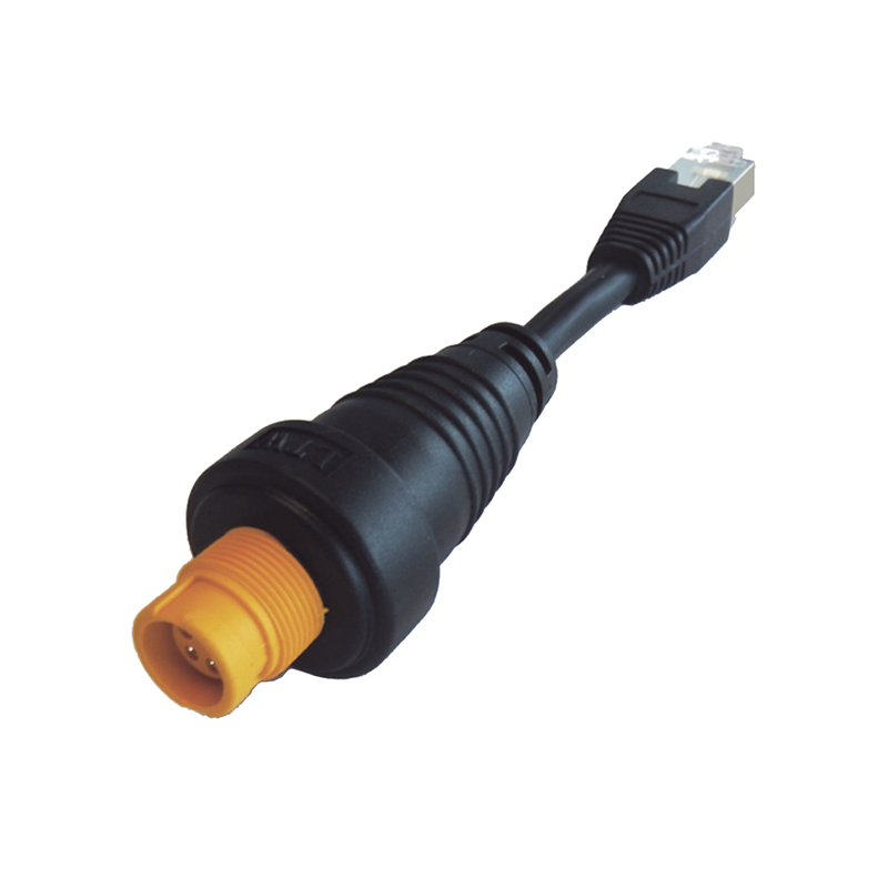 Adaptador Ethernet RJ45 / Conector Redondo Amarillo / Compatible con NSO evo2 y Zeus2