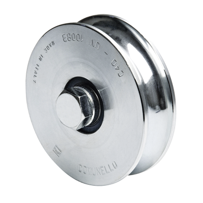 Rueda de 12 cm SIN Soporte / Soporta hasta 450 kg / Canal Tipo "U" - Toer
