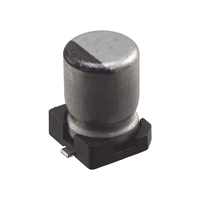 1189-2455-1-ND Capacitor Electrolítico de Aluminio tipo SMD de 10uF, 35V, 20%, 5 x 6.1 mm.