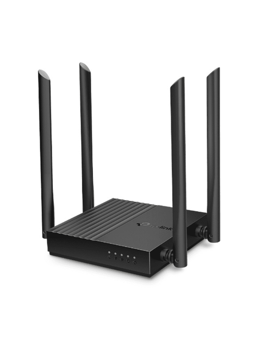 TP-LINK Archer C64 - Ruteador WiFi AC 1267Mbps con 1 puerto WAN y 4 puertos LAN RJ45 Gigabit Ethernet, MU-MIMO, 4 antenas fijas, en modos de enrutador y punto de acceso, con Beamforming.