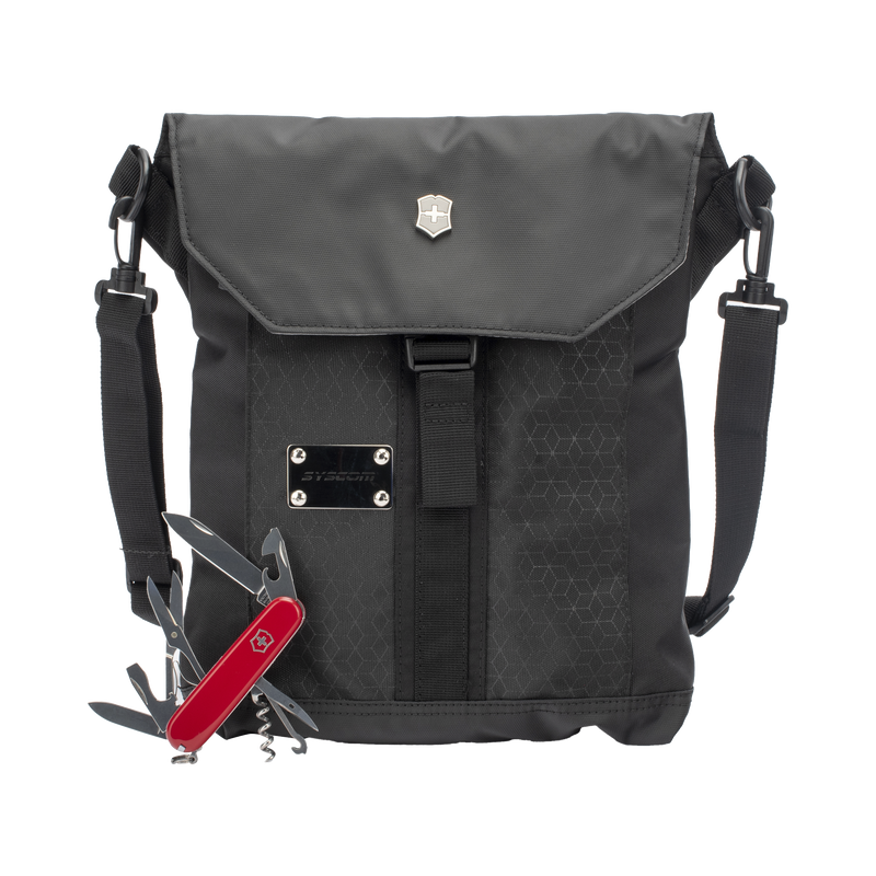 13703T7U Paquete Victorinox de Mochila ADVENTURE TRAVELER DELUXE y Navaja CLIMBER de 14 Funciones.