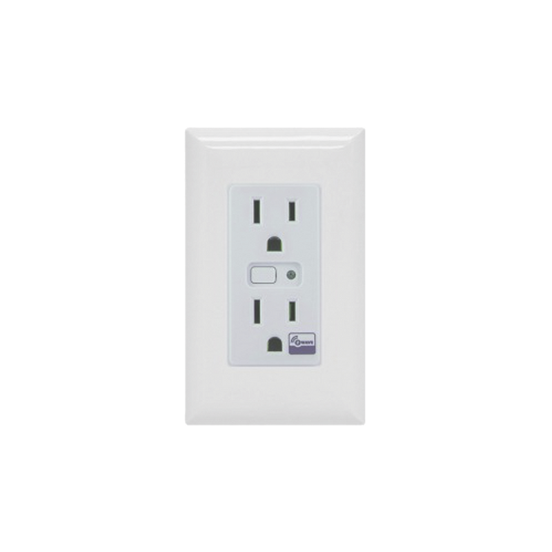 14315 (ZWAVE) Tomacorriente con señal inalambrica Z-WAVE, compatible con HUB HC7, C8, puede ser un panel de alarma L5210, L7000 con Total Connect y Alarm.Com
