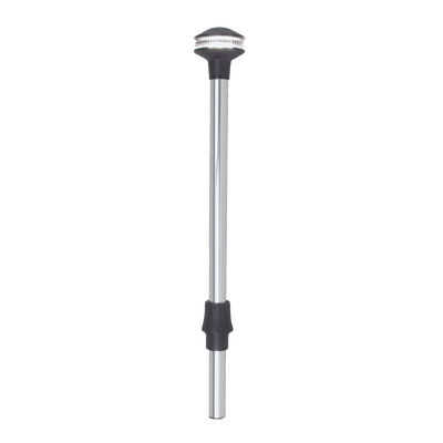 Luz de Navegación, 2 Millas USCG Certificada, 12 Volt, 9 Watts, Polo Stow-A-Way Plug-In, Lente Fluted Clear, Contactos Bañados en Oro, Collar de Bloqueo