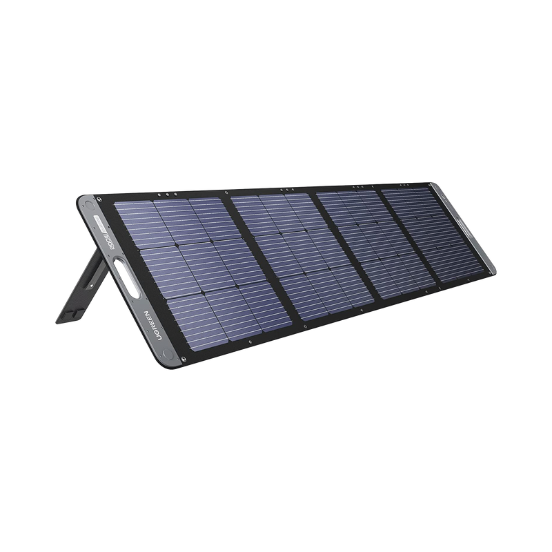 15114 Panel Solar Plegable 200W / Recomendado para el Power Station Portable de 1200W UGREEN /  Alta Eficiencia de Conversión / Alineación Inteligente de la Luz Solar / Resistente Al Agua y Duradero / Incluye Cable XT60 Macho a Macho 2m. - Toer