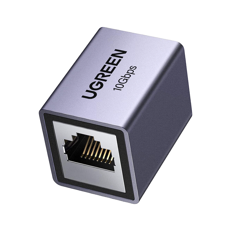 15117 Acoplador STP (Extensor de Cable Ethernet RJ45) | 10Gbps | Blindado | Compatibilidad con Cat8 Cat7 Cat6 Cat5e | Hasta 100 metros | Aleación de Aluminio