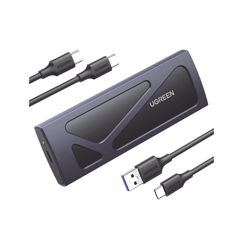 15512 Carcasa Disco Duro NVME M.2 (Enclosure) | Hasta 2TB | USB3.2 a 10 Gbps | Soporta M Key y B+M Key | Compatible con SSD M.2 NVME 2230/2242/2260/2280 | UASP | S.M.A.R.T. | TRIM | ESD Incorporado | Color Negro | Caja de Aluminio.