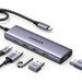 HUB USB-C (Docking Station) 5 en 1 | HDMI 2.0 4K@30Hz | 3 USB-A 3.0 (5Gbps) | USB-C PD Carga 100W | Potente Disipación de Calor | Chip de Ultima Generación | Cable de Nylon Trenzado de 25 cm | Carcasa de Aluminio. - Toer