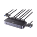 Conmutador KVM HDMI 4K | HDMI 2.0 | 2 Entradas 1 Salida | 4 Puertos USB 3.0 (3 USB-A *1 USB-C) | Soporta 4K@60Hz | HDR | Indicador Led | Compatible Win, MacOs y Linux | Carcasa de Aluminio. - Toer