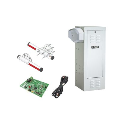 Kit de Barrera Vehicular 1601 de Uso CONTINUO Con Mástil de Aluminio 4 Metros / Incluye Sensor de Masa y Loop. - Toer
