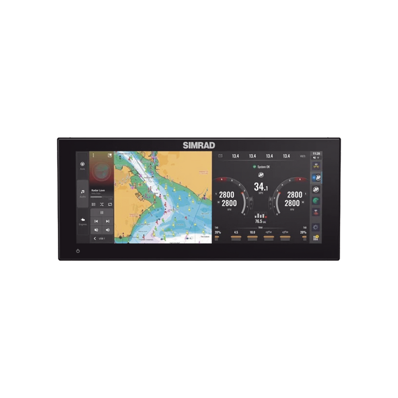 000-16215-001 Pantalla Ultrawide NSX ULTRAWIDE de 12 pulgadas / Pantalla SolarMAX? IPS HD / Integración con Mercury® y CZone® / Sonar Active Imaging? / Compatibilidad con C-MAP® X-Gen Charts / NMEA 2000® / Ethernet y USB