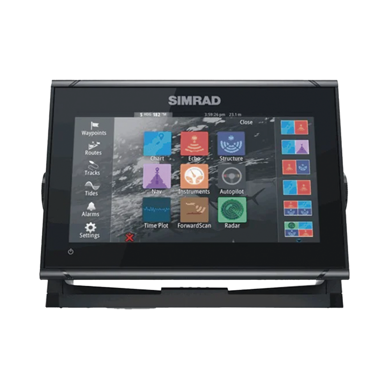 000-16293-001 Display Multifuncional Simrad GO Series 9?? / Pantalla Táctil Multi-touch / GPS Integrado / Ecosonda / Wi-Fi / Interfaz NMEA 2000 y Radar / Transductor 83/200 / Compatible con C-MAP Discover