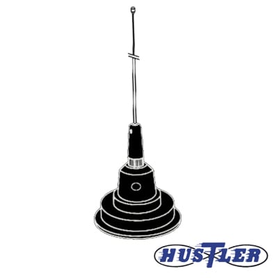 Antena Móvil en Color Negro para Rango de Frecuencia de Banda Civil (CB) 26.960 - 27.400 MHz. - Toer