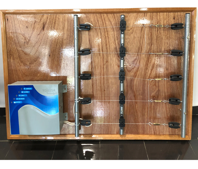 YONUSA PACKEY12000127P - Paquete de energizador de 12,000V para un cerco eléctrico de hasta 3500 mts lineales/ Incluye modulo wifi para manejo y recepción de alertas desde celular/  Batería de respaldo de regalo