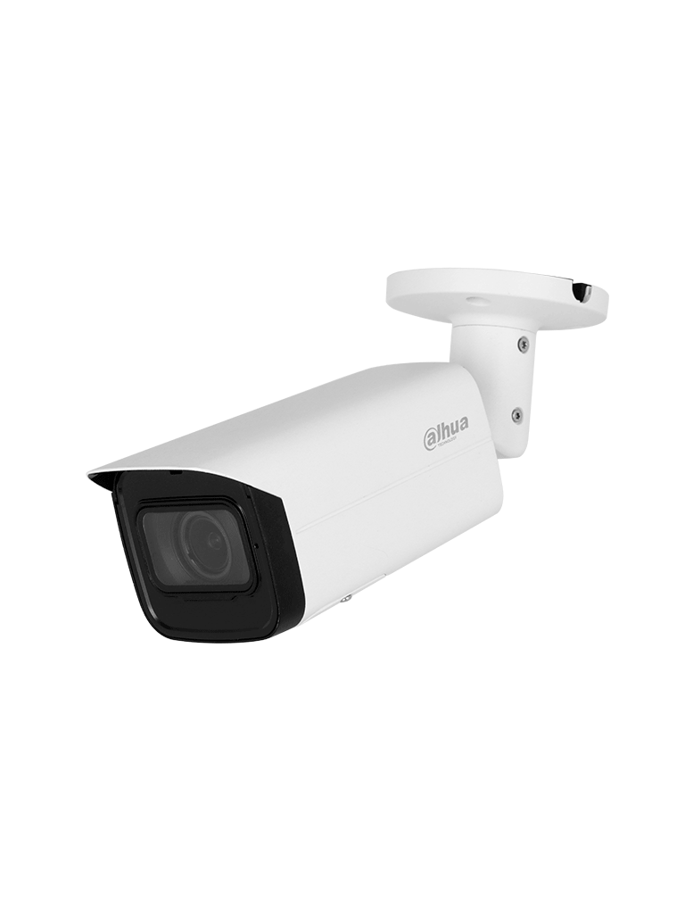 DAHUA IPC-HFW3241T-ZAS-S2 - Cámara IP Bullet de 2MP/WizSense/Lente Motorizado de 2.7 a 13 mm/ IR de 60 Metros/ Micrófono Integrado/ IA/ SMD 4.0/ AI SSA/ QuickPick/ E&S de Alarma y Audio/ IP67/ PoE/Ranura para Micro SD