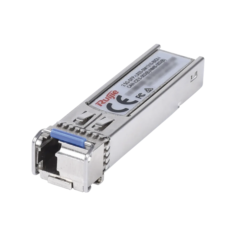 2.5G-SFP-LX03-SM1310-BIDI-I Transceptor Lado (A) un Hilo BiDi SFP 2.5Gb LC Monomodo Tx 1310nm / Rx 1550nm, hasta 3km