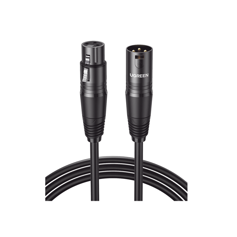 20712 Cable para Micrófono XLR Tipo Canon Macho a Hembra | 5 Metros Plug & Play | Anti interferencias | Triple Blindaje | Alta Calidad | Color Negro