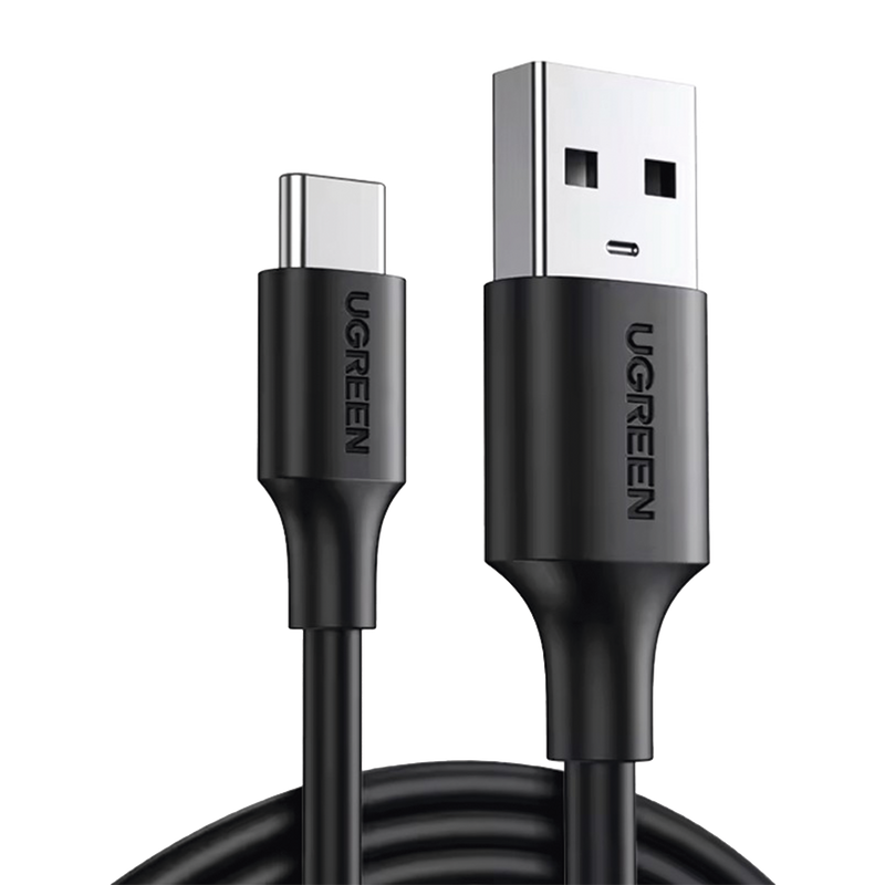 20884 Cable USB-A a USB-C | 2 Metros | Carga y Sincronización de Datos | Carga Rápida 60W | Datos 5 Gbps | QC 3.0/2.0 | FPC | AFC | Protección Integrada | Duradero y Flexible| Caja ABS | Cubierta de TPE | Color Negro.