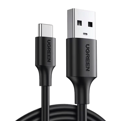 Cable USB-A a USB-C | 2 Metros | Carga y Sincronización de Datos | Carga Rápida 60W | Datos 5 Gbps | QC 3.0/2.0 | FPC | AFC | Protección Integrada | Duradero y Flexible| Caja ABS | Cubierta de TPE | Color Negro. - Toer