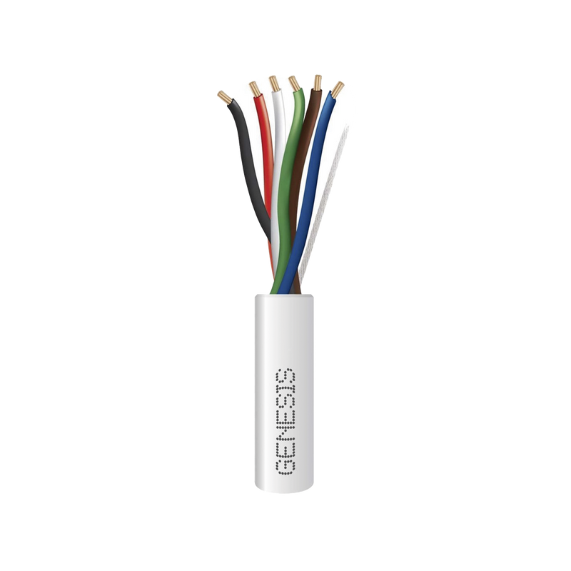 2106-1101/1000 Bobina de 305 Metros / Cable de Cobre / 6 x 22 AWG / Riser / Tipo CMR-CL3R / Para Aplicaciones de Control de Acceso / Alarmas de Intrusión / Automatización / Interfonos y TV Porteros
