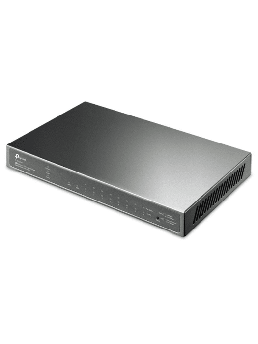 TP-LINK TL-SG2210P - Switch PoE JetStream SDN administrable con 8 puertos 10/100/1000 Mbps y 2 puertos SFP, además de 8 puertos PoE con un presupuesto total de 61W. Ofrece administración centralizada a través de OMADA SDN.
