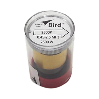 Elemento en línea 7/8" de 2500 W. para Wattmetro BIRD 43 en Rango de Frecuencia de 0.45 a 2.5 MHz.