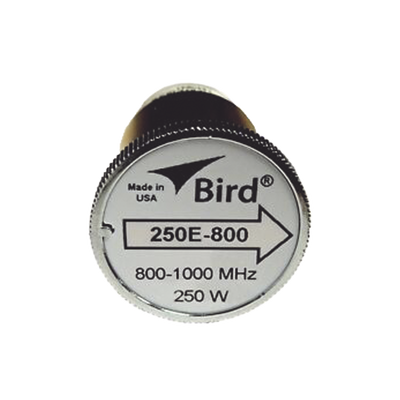 Elemento de 250 Watt en Línea 7/8" para Wattmetro BIRD 43 en Rango de Frecuencia de 800 a 1000 MHz.