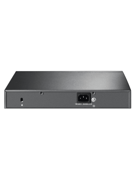 TP-LINK SG2210MP - Switch JetStream SDN administrable con 8 puertos 10/100/1000 Mbps y 2 puertos SFP, equipado con 8 puertos PoE y un presupuesto total de 150W. Permite administración centralizada a través de OMADA SDN."