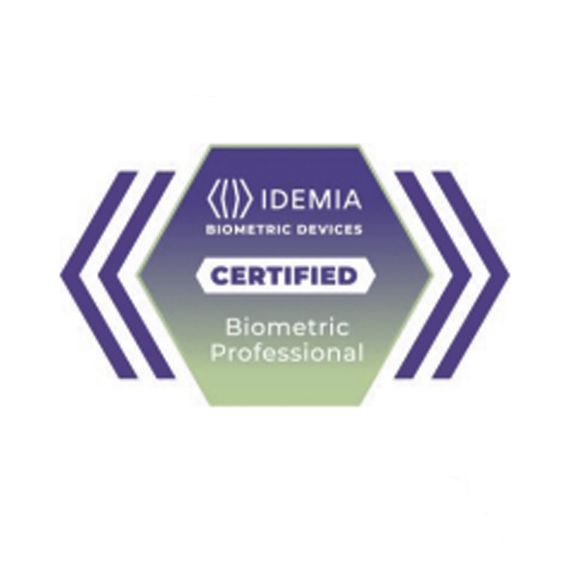 287889709 Certificado Idemia Profesional Biométrico , membresía de 2 años con acceso al módulo de ventas 24/7 a la plataforma de aprendizaje de dispositivos biométricos de IDEMIA.
