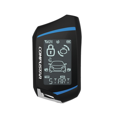 Control Remoto Bidireccional de cuatro botones para Sistemas de alarmas Compustar hasta con un kilometro de alcance