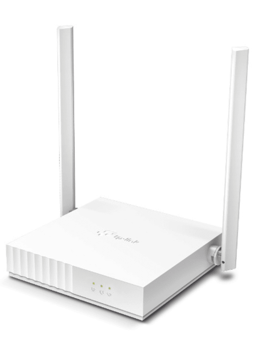 TP-LINK TL-WR820N -  Router inalámbrico WISP de 2.4 GHz de 300 Mbps con 2 antenas externas omnidireccionales de 5 dBi, 2 puertos LAN 10/100 Mbps y 1 puerto WAN 10/100 Mbps.