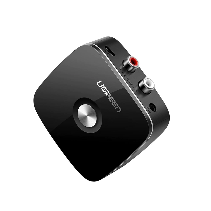 30445 Receptor de Audio Bluetooth 5.0 a RCA o Auxiliar 3.5mm / Tecnología EDR / Reconexión Automática / Hasta 10 m / Ideal para Conectar Celulares, o Tabletas hacia alguna Bocina o Sistema de Audio